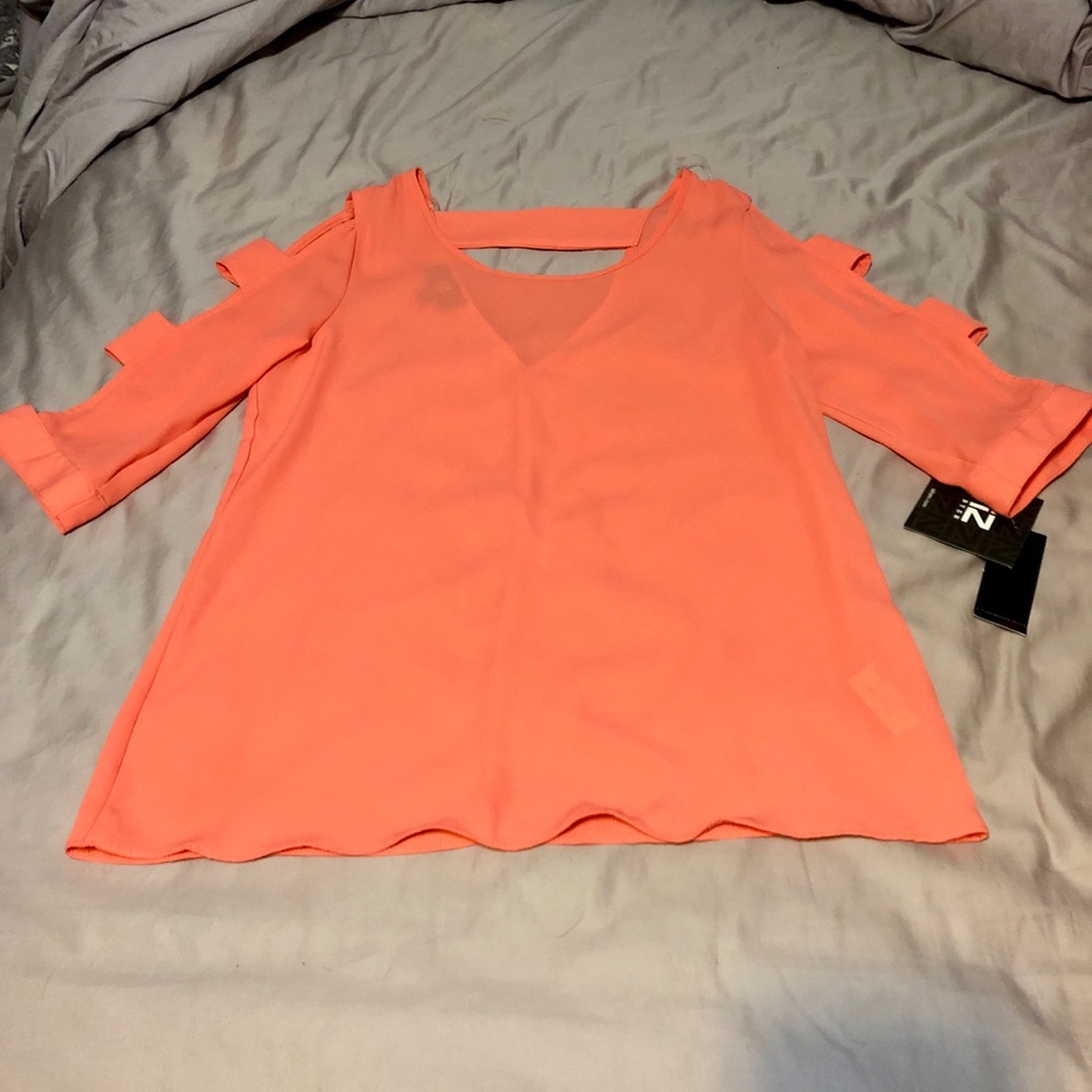 NWT Orange Shear Top